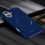 Vaku ® Apple iPhone 16 Maxtron Leather Stitched Magnetic Magsafe Non-Slip Grip Shockproof Back Cover