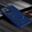 Vaku ® Vivo Y75 5G Maxtron Leather Stitched Magnetic Magsafe Non-Slip Grip Shockproof Back Cover