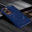 Vaku ® Vivo Y28s 5G Maxtron Leather Stitched Magnetic Magsafe Non-Slip Grip Shockproof Back Cover