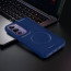 Vaku ® Vivo Y300 5G Maxtron Leather Stitched Magnetic Magsafe Non-Slip Grip Shockproof Back Cover