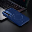 Vaku ® Samsung Galaxy S25 Plus Maxtron Leather Stitched Magnetic Magsafe Non-Slip Grip Shockproof Back Cover