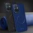 Vaku ® Vivo Y75 5G Maxtron Leather Stitched Magnetic Magsafe Non-Slip Grip Shockproof Back Cover