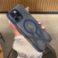 eller santé ® Apple iPhone 16 Pro Max Vortex Magpro Gel Cushion Slim Fit Shockproof Certified Mag-Safe Crystal Clear Camera Metal Ring Back Cover