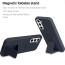 Vaku ® Samsung Galaxy S21 FE Harbor Grip Multi-Functional Magnetic Vertical & Horizontal Stand Case Silicon Back Cover