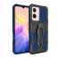 Vaku ® Vivo Y33s 5G Vanguard Military Grade Armor Case with Metal Belt Clip Kickstand Back Cover