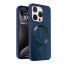 Vaku ® Apple iPhone 15 Pro Diamond Plume Pattern Magnetic Magsafe Matte Soft-Touch Texture Back Cover