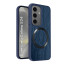 Vaku ® Samsung Galaxy S24 Diamond Plume Pattern Magnetic Magsafe Matte Soft-Touch Texture Back Cover