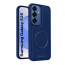 Vaku ® Samsung Galaxy S25 Maxtron Leather Stitched Magnetic Magsafe Non-Slip Grip Shockproof Back Cover