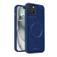 Vaku ® Apple iPhone 15 Maxtron Leather Stitched Magnetic Magsafe Non-Slip Grip Shockproof Back Cover