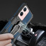 Vaku ® Vivo Y33s 5G Vanguard Military Grade Armor Case with Metal Belt Clip Kickstand Back Cover