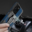 Vaku ® Vivo Y35 4G Vanguard Military Grade Armor Case with Metal Belt Clip Kickstand Back Cover