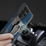 Vaku ® Samsung Galaxy S24 Ultra Vanguard Military Grade Armor Case with Metal Belt Clip Kickstand Back Cover