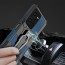 Vaku ® Vivo V25 5G Vanguard Military Grade Armor Case with Metal Belt Clip Kickstand Back Cover