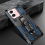 Vaku ® Vivo Y33s 5G Vanguard Military Grade Armor Case with Metal Belt Clip Kickstand Back Cover