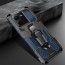 Vaku ® Vivo V25e Vanguard Military Grade Armor Case with Metal Belt Clip Kickstand Back Cover