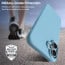eller santé ® Apple iPhone 16 Plus Liquid Silicone Slim Protective Shockproof Phone Back Cover with Anti-Scratch Microfiber Lining