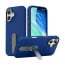 Vaku Luxos ® Apple iPhone 17 Zayro Magpro Leather Scratch Resistant Military-Grade Case With Alloy Metal Stand Shockproof Protective Back Cover