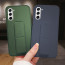 Vaku ® Samsung Galaxy S21 FE Harbor Grip Multi-Functional Magnetic Vertical & Horizontal Stand Case Silicon Back Cover