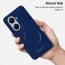Vaku ® Vivo V29e 5G Maxtron Leather Stitched Magnetic Magsafe Non-Slip Grip Shockproof Back Cover
