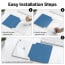 Vaku Luxos ® TRANSLUVO Y-FOLD iPad (A16) 11th/10th Generation (2025/2022) Free-Angle Viewing with Adjustable Stand 11-inch/10.9-inch Pencil Holder Case [Auto Sleep Wake]