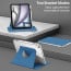 Vaku Luxos ® FLEXIVO iPad (A16) 11th/10th Generation (2025/2022) 11/10.9-inch Smart 360 Degree Rotating Stand Transparent Back With Pencil Holder Cover Case [Auto Sleep Wake]