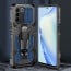 Vaku ® Vivo Y27 Vanguard Military Grade Armor Case with Metal Belt Clip Kickstand Back Cover