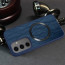 Vaku ® Samsung Galaxy S24 Diamond Plume Pattern Magnetic Magsafe Matte Soft-Touch Texture Back Cover