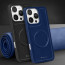 Vaku ® Apple iPhone 16 Pro Maxtron Leather Stitched Magnetic Magsafe Non-Slip Grip Shockproof Back Cover