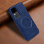Vaku ® Vivo V30 5G Maxtron Leather Stitched Magnetic Magsafe Non-Slip Grip Shockproof Back Cover