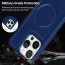 Vaku ® Apple iPhone 15 Pro Maxtron Leather Stitched Magnetic Magsafe Non-Slip Grip Shockproof Back Cover