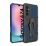 Vaku ® Samsung Galaxy A24 4G Vanguard Military Grade Armor Case with Metal Belt Clip Kickstand Back Cover