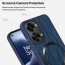 Vaku ® Oneplus Nord 2T Diamond Plume Pattern Magnetic Magsafe Matte Soft-Touch Texture Back Cover