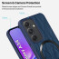 Vaku ® Samsung Galaxy A34 5G Diamond Plume Pattern Magnetic Magsafe Matte Soft-Touch Texture Back Cover