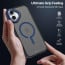 Vaku Luxos ® Apple iPhone 16 Elemento MagPro Drop Protection Shockproof Certified Mag-Safe Guard Corner Frosted Back Cover