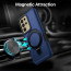 Vaku ® Samsung Galaxy S24 Ultra Astor Military Grade Armor Protective Case with Ring Bracket Kickstand Back cover