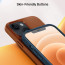 Vaku Luxos ® 2In1 Combo Apple iPhone 14 Plus Lexza Premium Leather Logocut Hybrid Case Back Cover with 3D Tempered Glass