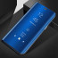 Vaku ® Samsung Galaxy S25 5G Mate Smart Awakening Mirror Folio Metal Electroplated PC Flip Cover