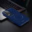 Vaku ® Oppo A3 Pro 5G Maxtron Leather Stitched Magnetic Magsafe Non-Slip Grip Shockproof Back Cover