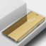 Vaku ® Samsung Galaxy S25 5G Mate Smart Awakening Mirror Folio Metal Electroplated PC Flip Cover