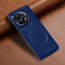 Vaku ® OnePlus 12R Maxtron Leather Stitched Magnetic Magsafe Non-Slip Grip Shockproof Back Cover