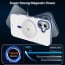 eller santé ® Apple iPhone 16 Vortex Magpro Gel Cushion Slim Fit Shockproof Certified Mag-Safe Crystal Clear Camera Metal Ring Back Cover