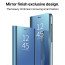 Vaku ® Samsung Galaxy S25 5G Mate Smart Awakening Mirror Folio Metal Electroplated PC Flip Cover