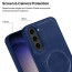 Vaku ® Samsung Galaxy S23 Maxtron Leather Stitched Magnetic Magsafe Non-Slip Grip Shockproof Back Cover