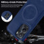 Vaku ® Vivo T2x 5G Maxtron Leather Stitched Magnetic Magsafe Non-Slip Grip Shockproof Back Cover