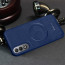 Vaku ® OnePlus Nord CE4 Maxtron Leather Stitched Magnetic Magsafe Non-Slip Grip Shockproof Back Cover