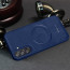 Vaku ® Samsung Galaxy F15 5G Maxtron Leather Stitched Magnetic Magsafe Non-Slip Grip Shockproof Back Cover