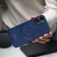 Vaku ® Oneplus Nord 2T Maxtron Leather Stitched Magnetic Magsafe Non-Slip Grip Shockproof Back Cover