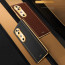 Vaku ® Vivo V40 5G Luxemberg Leather Pattern Gold Electroplated Soft TPU Back Cover