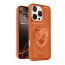 Vaku ® Apple iPhone 16 Pro Lion Embossed Luxury Designer Leather Protective Back Cover