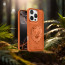 Vaku ® Apple iPhone 16 Pro Max Lion Embossed Luxury Designer Leather Protective Back Cover
